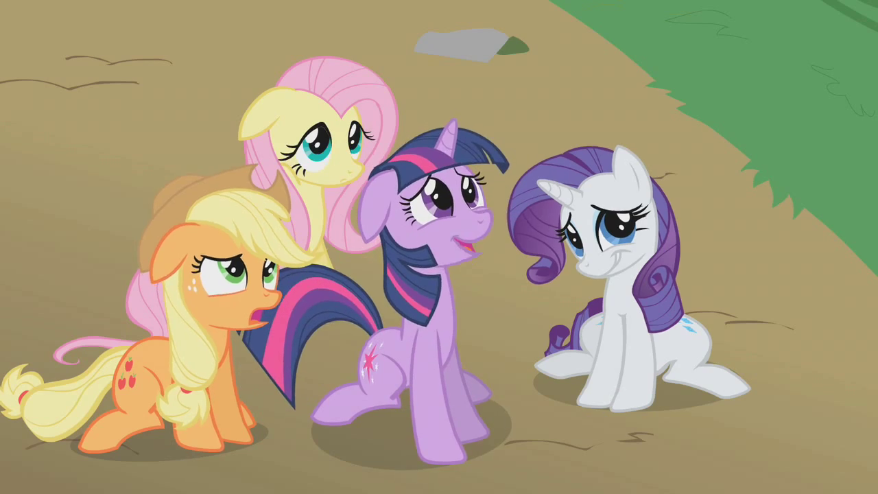 Image - Twilight, Applejack, Fluttershy, and Rarity 